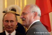 Prezident SR prijal ruského premiéra Vladimíra Putina