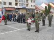 Kladenie vencov pri príležitosti výročia Oslobodenia  Hlohovca