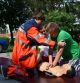 Podpora topoľčianskej brigády počas cvičenia na ochranu života a zdravia