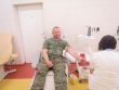 Darovanie krvi profesionálnych vojakov na Základni mobilných KIS