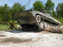Výcvik vedenia bojového pásového vozidla BVP/OT-90 a T-55